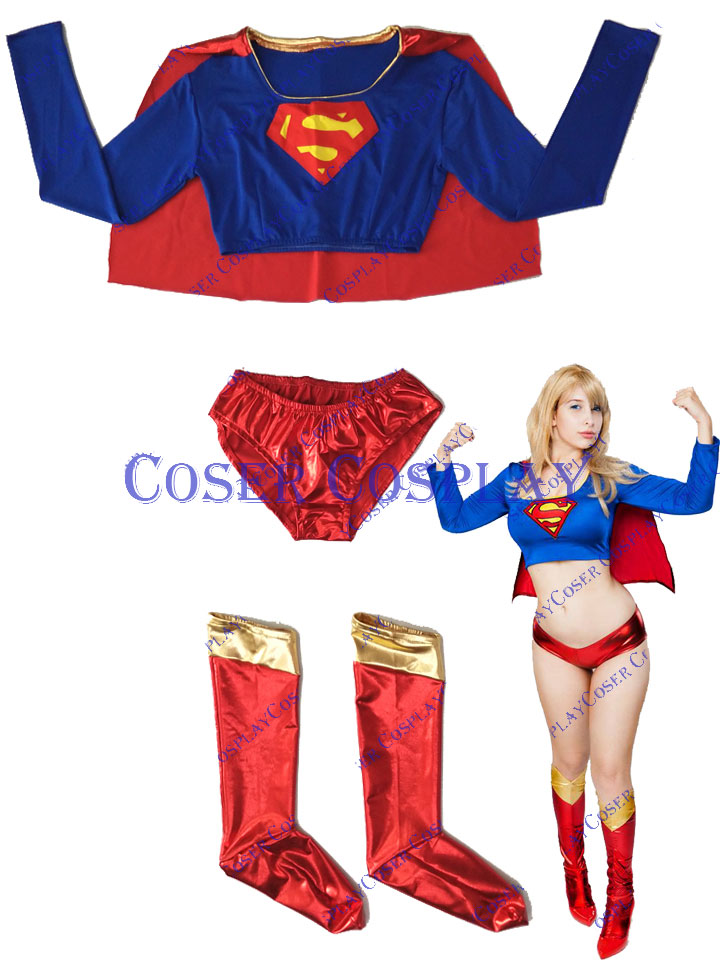 2019 Supergirl Sexy Halloween Cosplay Costume For Women 0823